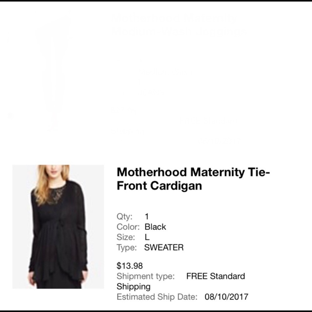 Maternity lot of tops size Large